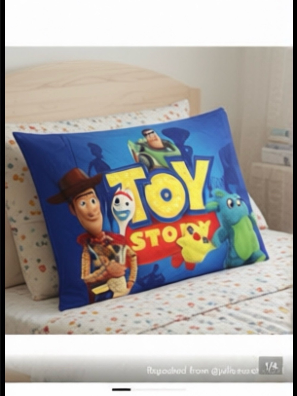 Disney Toy Story Blue Pillowcase